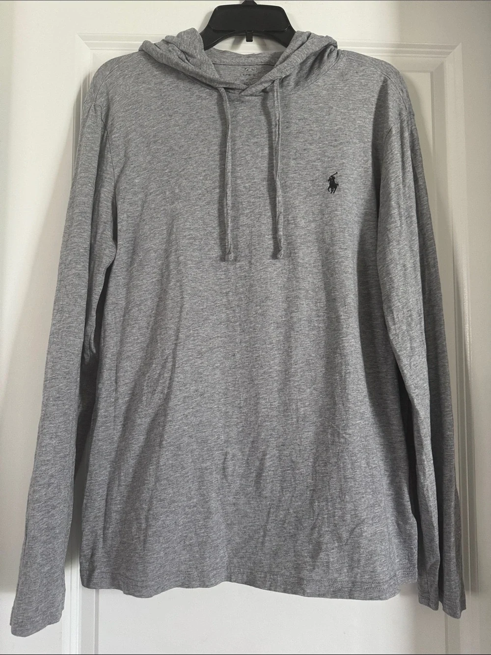 Polo by Ralph Lauren Heather Gray Hooded Long-Sleeve Shirt (1038)